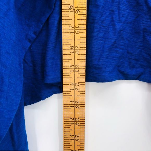 North Face Thin Cotton Cardigan Size Med Royal blue open front waterfall - Picture 5 of 9